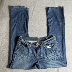 Paper Denim Cloth Womens Jeans 30/10 Bridgette Low Rise Boot‎ Stretch Denim Blue